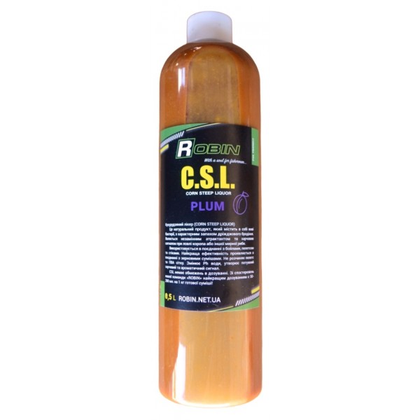 Сироп для ловли рыбы, Robin CSL, 0,5л, вкус Слива